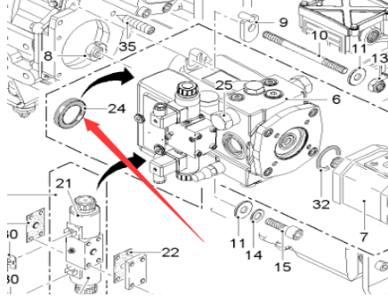 铣刨机行走泵油封78164 铣刨机行走泵油封78164